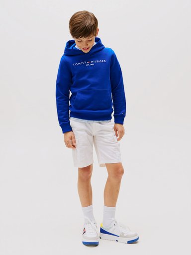 POLERON HOODIE DE NIÑO ESSENTIAL CON LOGO - 2