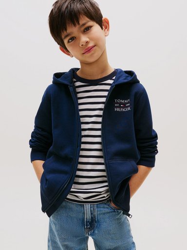 POLERON HOODIE DE NIÑO FLAG CON CIERRE - 1