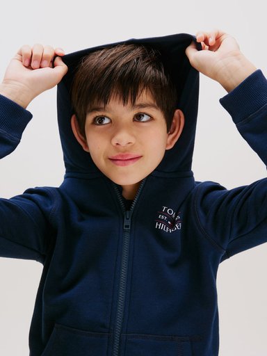 POLERON HOODIE DE NIÑO FLAG CON CIERRE - 4