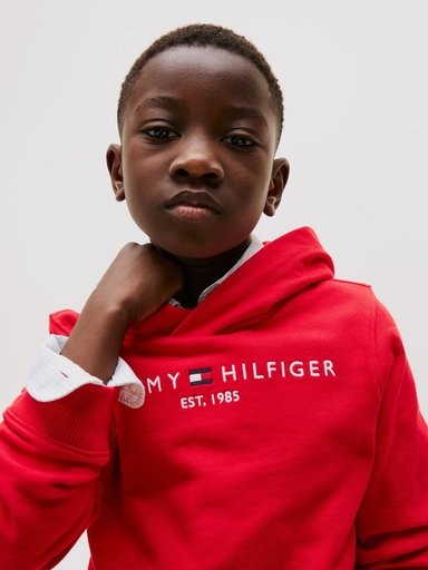 POLERON HOODIE DE NIÑO ESSENTIAL CON LOGO - 4