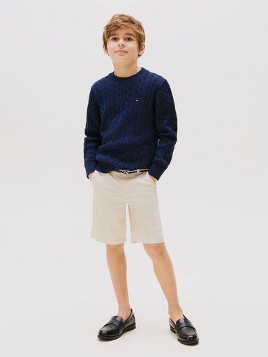 SWEATER TRENZADO CON CUELLO REDONDO - 2