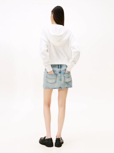 POLERON HOODIE CROPPED CON CIERRE - 3