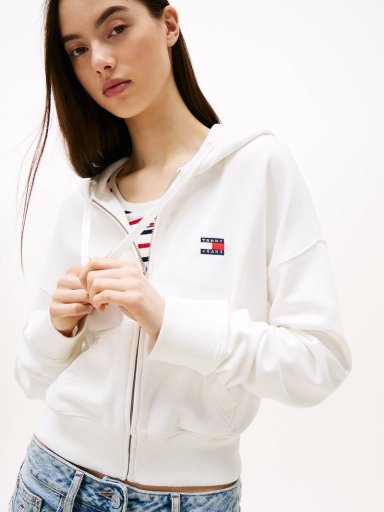POLERON HOODIE CROPPED CON CIERRE - 4