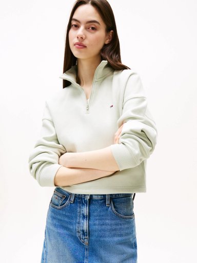 POLERON RELAXED CROPPED CON CREMALLERA - 1