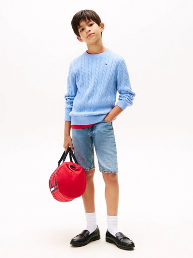 SWEATER DE NIÑO DE PUNTO TRENZADO - 2