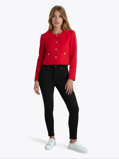 CHAQUETA INTERLOCK GOLD - 2