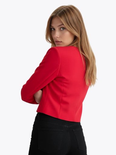 CHAQUETA INTERLOCK GOLD - 4