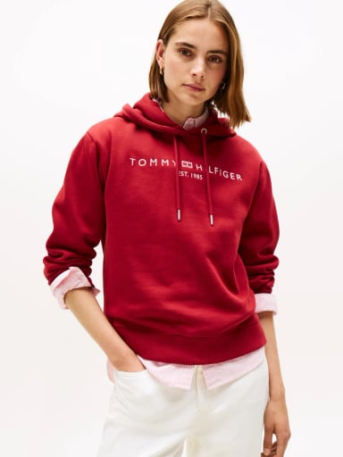 POLERON HOODIE CON LOGO BORDADO - 1