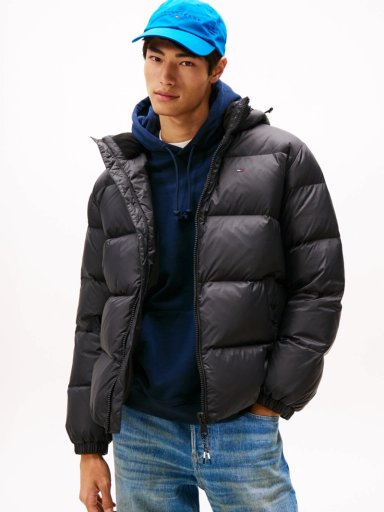 PARKA ESSENTIAL ACOLCHADA CON GORRO - 1