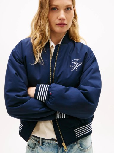 CHAQUETA BOMBER CON LOGO SCRIPT - 4