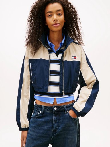 CHAQUETA COLORBLOCK CON LOGO - 1