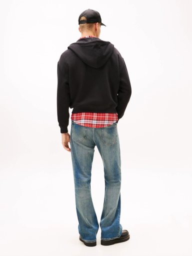 POLERON HOODIE CON CIERRE Y LOGO SCRIPT - 3