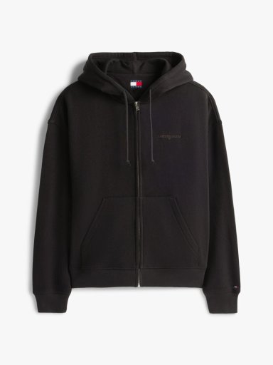POLERON HOODIE CON CIERRE Y LOGO SCRIPT - 5