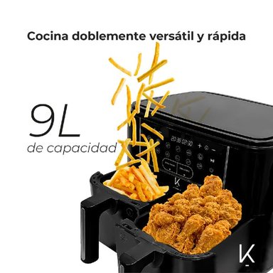FREIDORA DE AIRE KITCHEN-IT DUAL EDITION 9 LITROS - 10