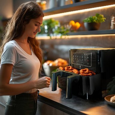 FREIDORA DE AIRE KITCHEN-IT DUAL EDITION 9 LITROS - 11