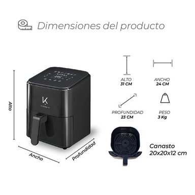 FREIDORA DE AIRE CHEF EDITION 4L - 2