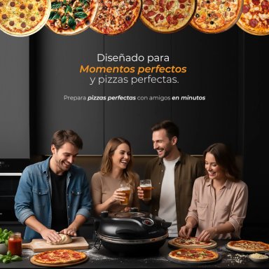 HORNO PIZZA A LA PIEDRA - BLACK EDITION - 3