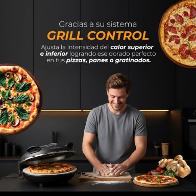 HORNO PIZZA A LA PIEDRA - BLACK EDITION - 5