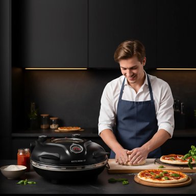 HORNO PIZZA A LA PIEDRA - BLACK EDITION - 8