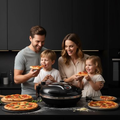 HORNO PIZZA A LA PIEDRA - BLACK EDITION - 9