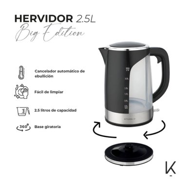 HERVIDOR KITCHEN-IT BIG EDITION 2.5 LITROS - 7