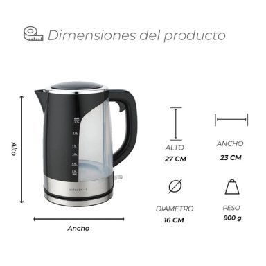 HERVIDOR KITCHEN-IT BIG EDITION 2.5 LITROS - 11