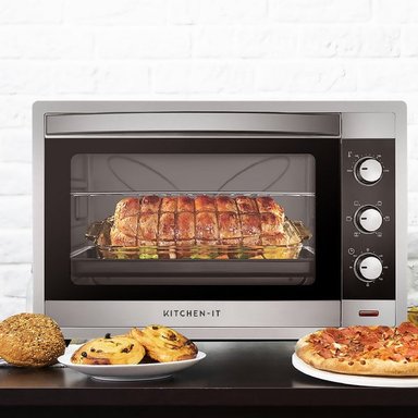 HORNO ELÉCTRICO KITCHEN-IT SILVER SERIES 60L DOBLE VIDRIO - 11