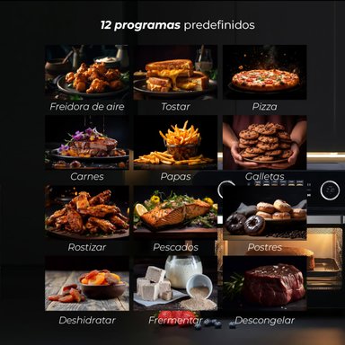 HORNO FREIDORA DE AIRE KITCHEN-IT SMART EDITION 25L - 10