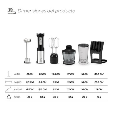 MINIPIMER PRO 1000W KITCHEN-IT 5 EN 1 - 2