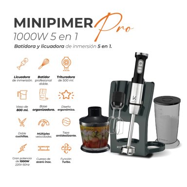 MINIPIMER PRO 1000W KITCHEN-IT 5 EN 1 - 7