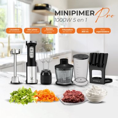 MINIPIMER PRO 1000W KITCHEN-IT 5 EN 1 - 9