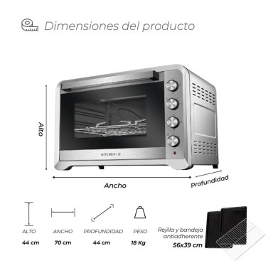 HORNO ELECTRICO SILVER SERIES 100L - 2