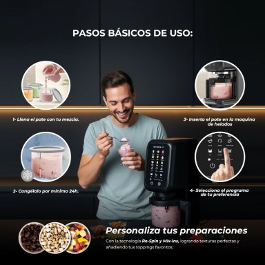 MAQUINA DE HELADOS CREAMLUX PRO 12 EN 1 - 9