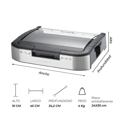 PARRILLA ELE CTRICA POWER GRILL - 10