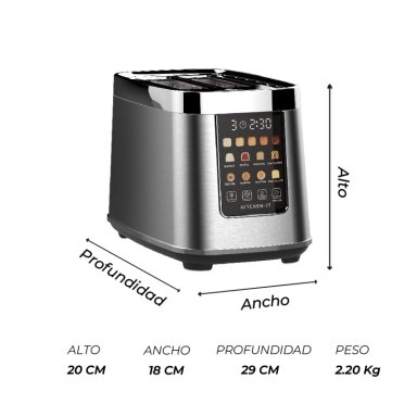 TOSTADOR DIGITAL SMART ELEGANCE - 100% AUTOMATICO - 2