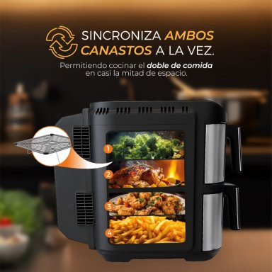FREIDORA DE AIRE DUAL CRISP XL 10L - 9