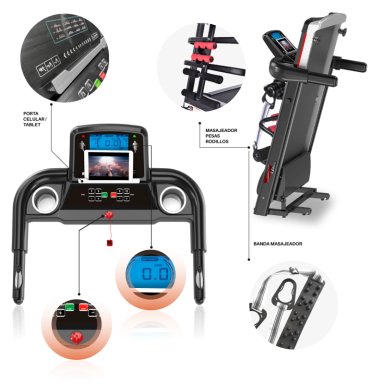 TROTADORA CON MASAJEADOR TREADMILL T800MN - 2