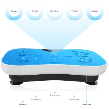 PLATAFORMA VIBRATORIA PWRFITNESS CAPACIDAD 120 KG ROJA PV300 - 2