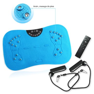 PLATAFORMA VIBRATORIA PWRFITNESS CAPACIDAD 120 KG ROJA PV300 - 3