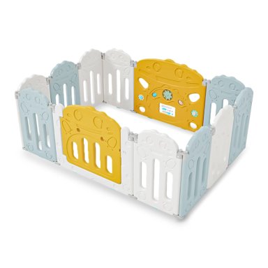 CORRAL KIDSTAR BEBÉ MODELO 10+2 PANELES AZUL - 1