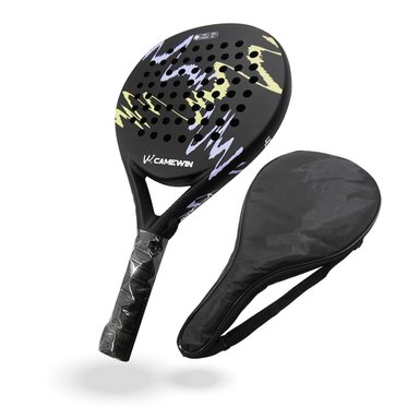 PALA PADEL PWRFITNESS EVA 4018 NEGRA CON LILA - 1