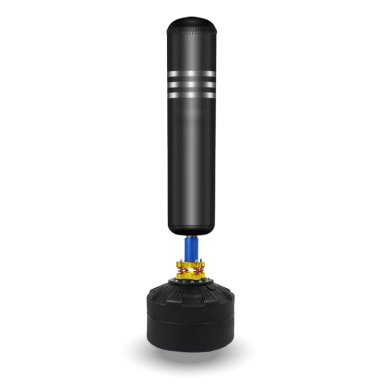 SACO DE BOXEO DE PIE CON BASE ESTABLE Y SISTEMA DE RESORTE 360° - 1