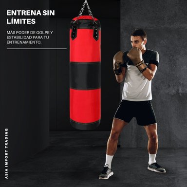 SACO DE BOX COLGANTE ROJO 120 CM - 2