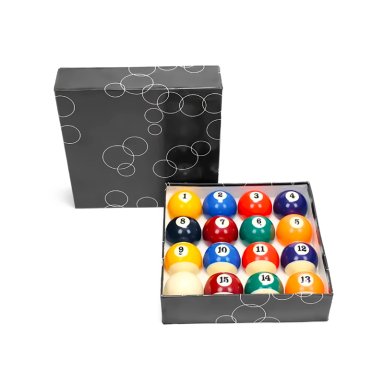 SET DE 16 BOLAS DE POOL PWRFITNESS 24 CM X 24 CM 57MM - 1