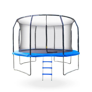 CAMA ELASTICA CON MALLA Y ESCALERA 4.26MT 14FT AZUL - 1