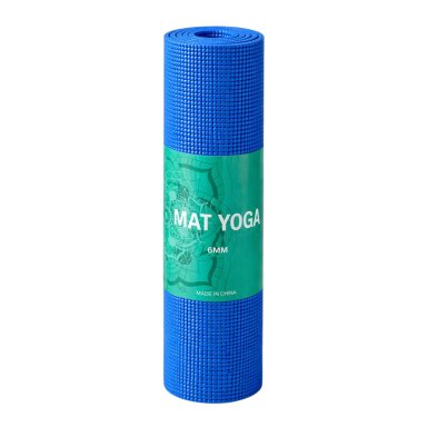 MAT DE YOGA AZUL 6 MM TEXTURADO ANTIDESLIZANTE PARA ENTRENAMIENTO - 1