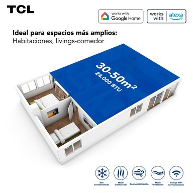 AIRE ACONDICIONADO INVERTER TCL BREEZEIN 24000 BTU WIFI - 5