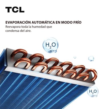 AIRE ACONDICIONADO PORTÁTIL FRÍO TCL 9000 BTU 3 EN 1 - 3