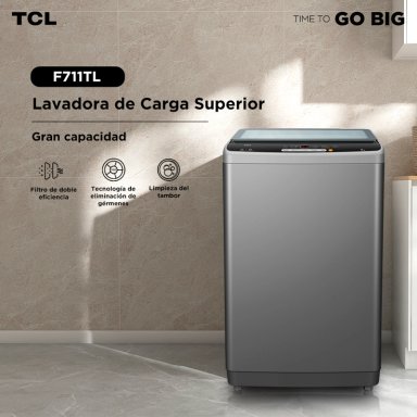 LAVADORA CARGA SUPERIOR TCL 11KG F711TL - 4