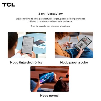 TABLET TCL NXTPAPER 11 GEN2 128GB + 8GB LAPIZ + FLIP CASE - 6